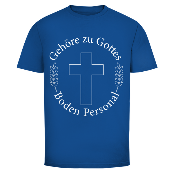 Herren T-Shirt gehöre zu gottes boden personal