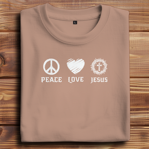 Oversize T-Shirt peace love jesus