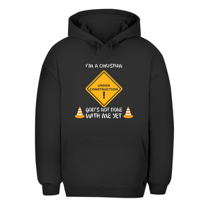 Unisex Oversize Hoodie christian under construction