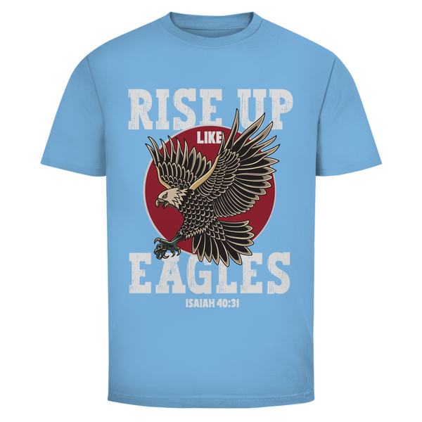 Herren T-Shirt rise up like eagles isaiah 40:31