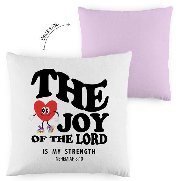 Kopfkissen zweifarbig the joy of he lord nehemiah 8:10