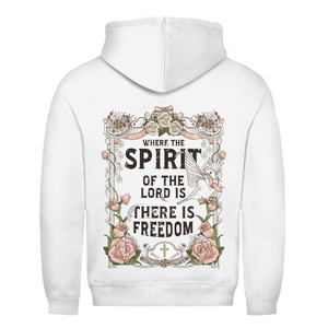 Herren Hoodie where the spirit of the lord
