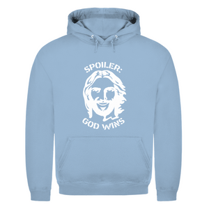 Herren Hoodie spoiler god wins