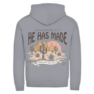 Zipper Hoodie everything beautiful ecclesiastes 3:11