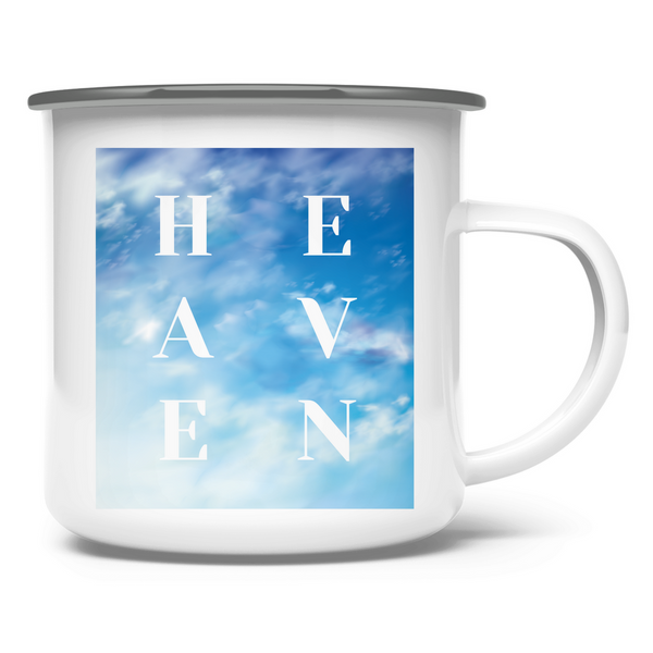 Emaille Tasse heaven