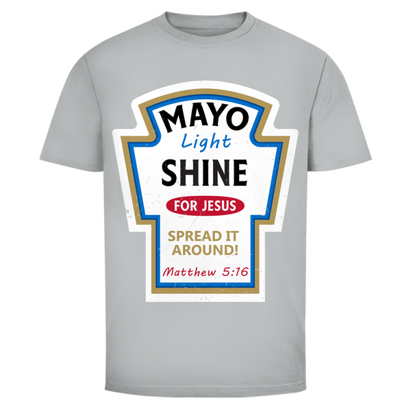 Herren T-Shirt mayo light shine matthew 5:16