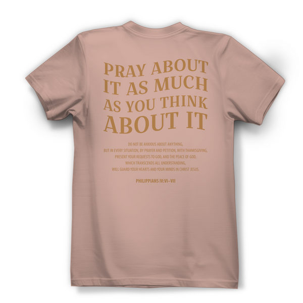 Damen Bio T-Shirt pray about it philippians 4:6-7