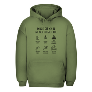 Unisex Oversize Hoodie dinge die ich in meiner freizeit tue