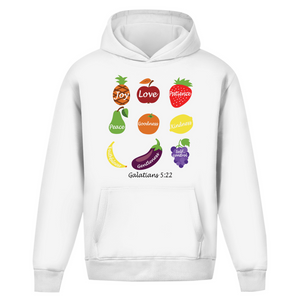 Oversize Hoodie Ohne Kordel Joy Love Patience galatians 5:22