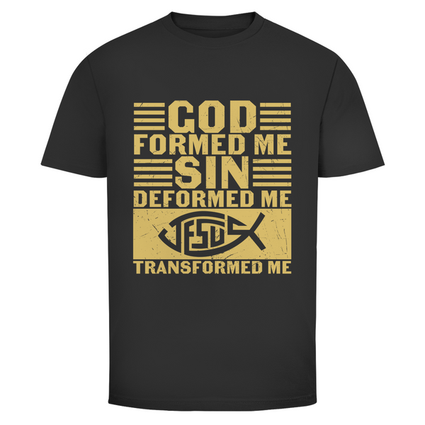 Herren T-Shirt god formed me