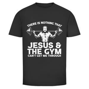 Herren T-Shirt jesus and gym
