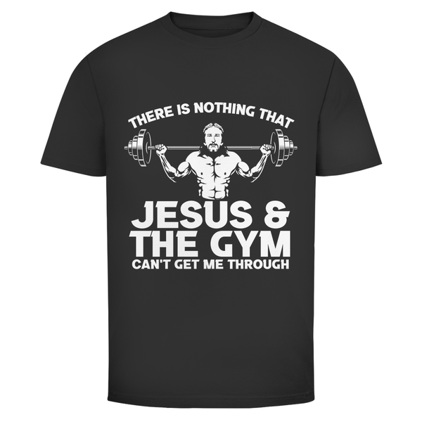 Herren T-Shirt jesus and gym