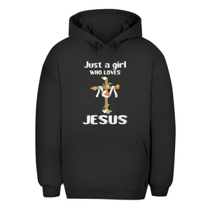 Unisex Oversize Hoodie just a girl who loves jesus