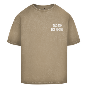 Oversize Washed T-Shirt ask god not google