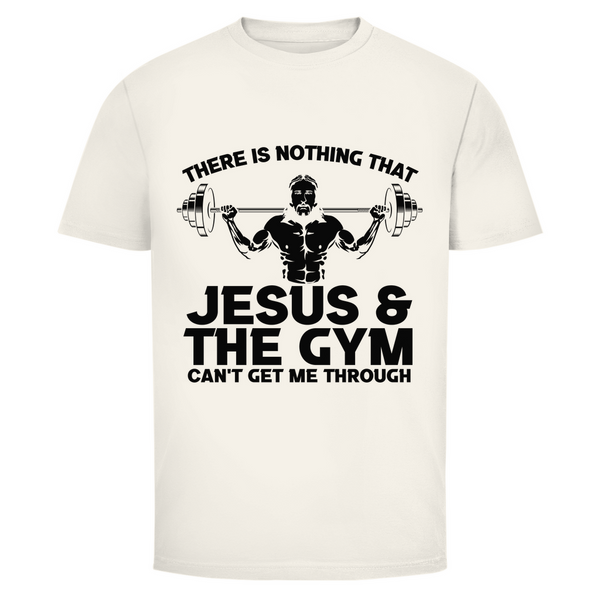 Herren T-Shirt jesus and gym