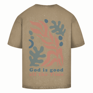 Oversize Washed T-Shirt god is good all the time