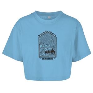Damen Oversize Crop Top christ to christmas