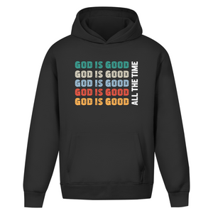 Oversize Hoodie Ohne Kordel god is good retro