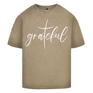 Oversize Washed T-Shirt grateful