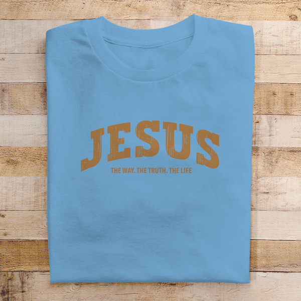 Herren T-Shirt jesus the way the truth the life