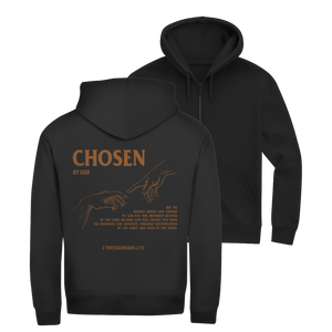 Herren Zipper Hoodie chosen by god 2 thessalonians 2:13