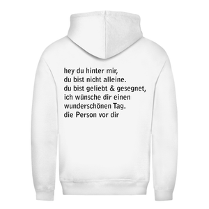 Damen Hoodie hey du hinter mir