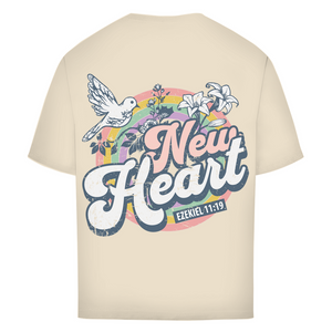 Oversize T-Shirt new heart ezekiel 11:19