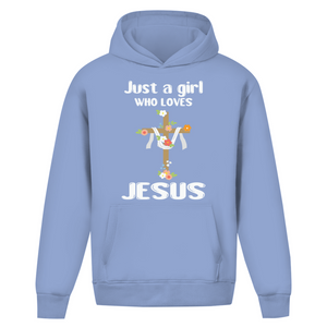 Oversize Hoodie Ohne Kordel just a girl who loves jesus