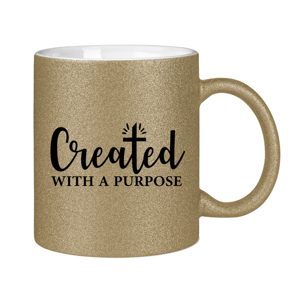 Glitzertasse created with a purpose