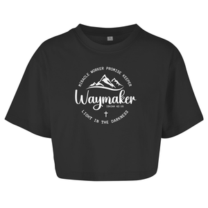 Damen Oversize Crop Topwaymaker isaiah 42:16