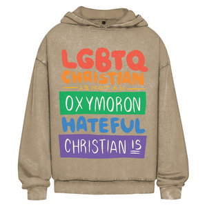 Oversize Washed Hoodie lgbtq christian
