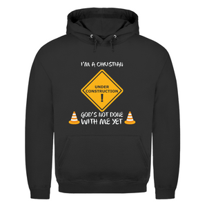 Herren Hoodie christian under construction