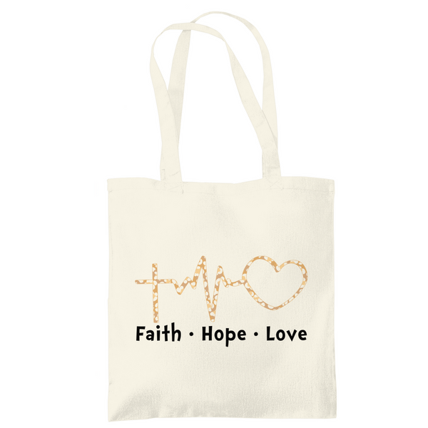 Tragetasche faith hope love