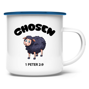 Emaille Tasse chosen schaf 1 peter 2:9