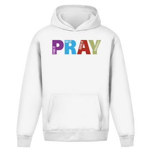 Oversize Hoodie Ohne Kordel pray on it