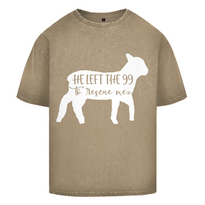 Oversize Washed T-Shirt he left the 99