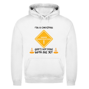 Herren Hoodie christian under construction