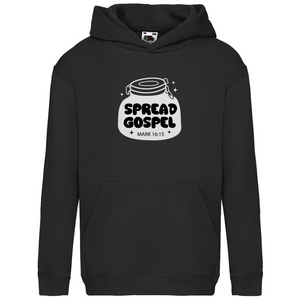 Kinder Hoodie spread gospel mark 16:15