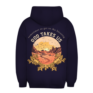 Unisex Oversize Hoodie god take us through the desert
