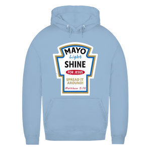 Damen Hoodie mayo light shine matthew 5:16