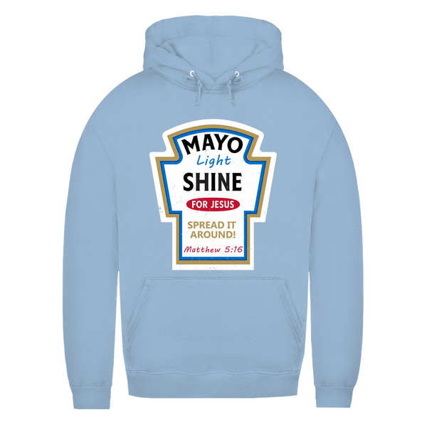 Damen Hoodie mayo light shine matthew 5:16