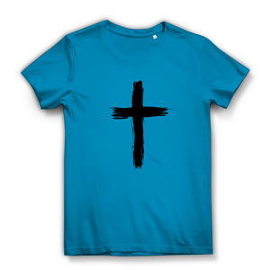 Damen Bio T-Shirt kreuz