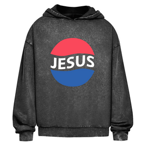 Oversize Washed Hoodie jesus