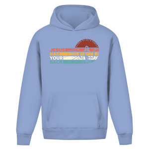 Oversize Hoodie Ohne Kordel jesus has your back