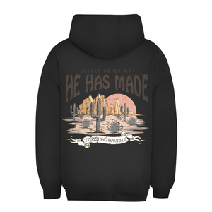 Unisex Oversize Hoodie everything beautiful ecclesiastes 3:11