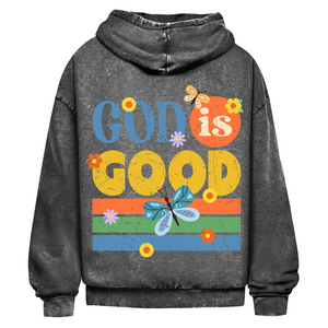 Oversize Washed Hoodie god is good
