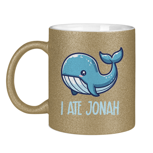 Glitzertasse i ate jonah wal