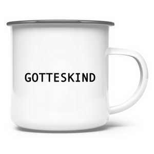 Emaille Tasse gotteskind