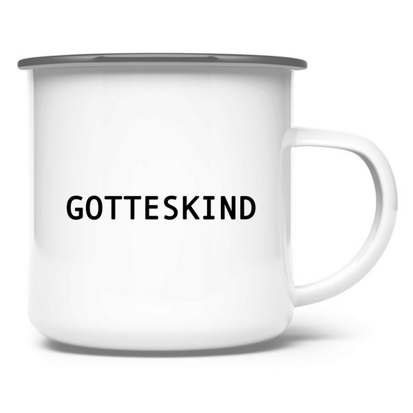 Emaille Tasse gotteskind