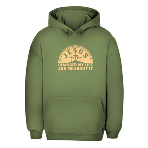 Unisex Oversize Hoodie jesus chaged my life